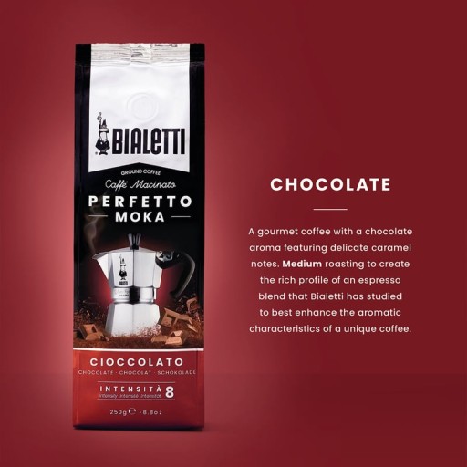 BIALETTI Perfetto CIOCCOLATO mletá káva 250g