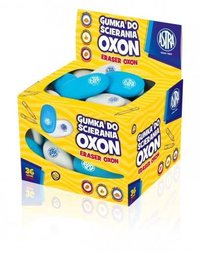 Oxon Astra biela/modrá guma - 2 ks