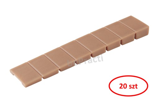 bePacti nábytkový klin na nastavenie výšky, béžový buk, 20 ks