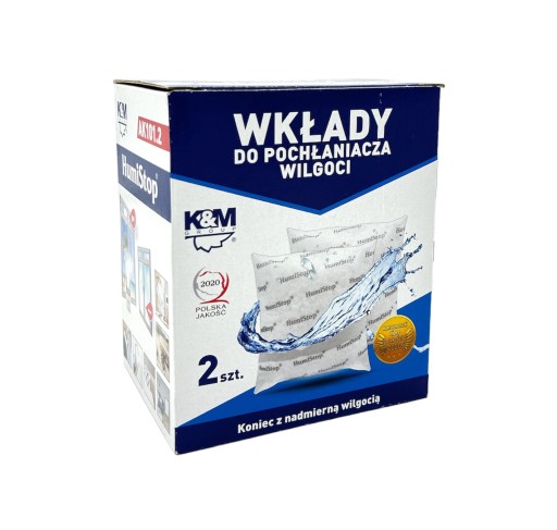 Vložky do absorbéra vlhkosti K&M, jedno balenie obsahuje 2 vložky