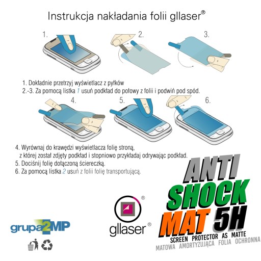 Fólia Glaser Anti-Shock MAT Garmin EDGE EXPLORE 2