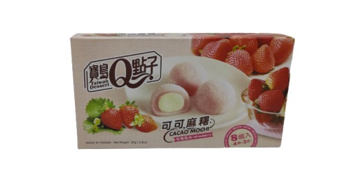 TAIWANSKÝ DEZERT MOCHI JAHODA KAKAO 80G.