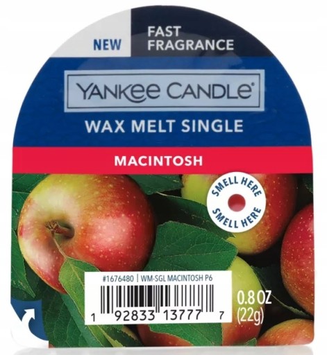 Yankee Candle Classic Wax Macintosh 22g