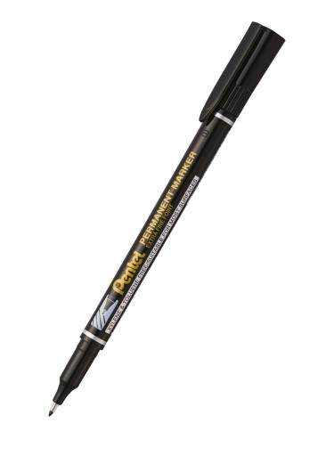 Pentel čierny NF450 tenký vodeodolný fix