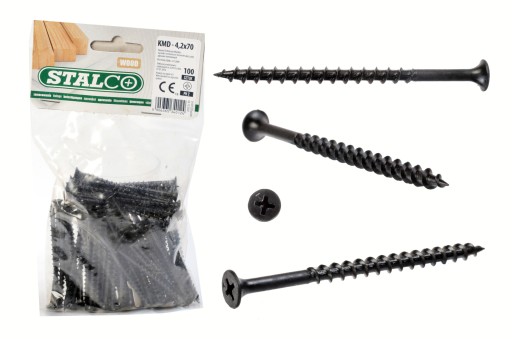 Skrutky do dreva fosfátované 4,2x70mm – 100 ks.
