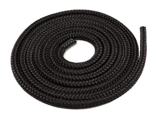 POLYPROPYLÉNOVÉ LANO Splietané lano čierne Silné 8mm 10M