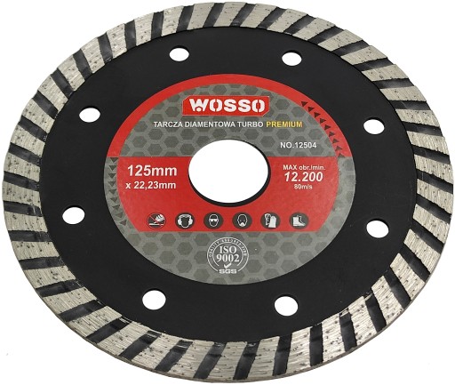 TURBO DIAMANTOVÝ KOTÚČ DO BETÓNOVEJ KOCKY 125 10mm