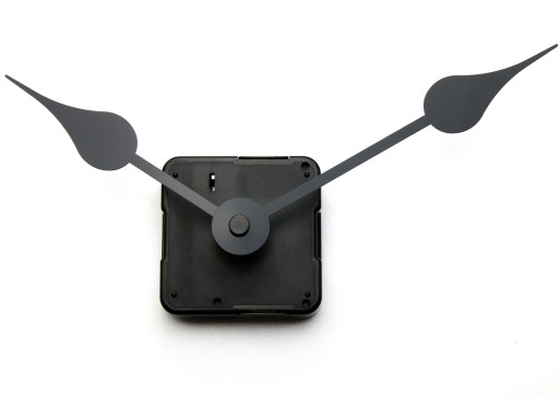 Mechanika SILENT quartz, ručičky ČIERNA, 11,7 cm