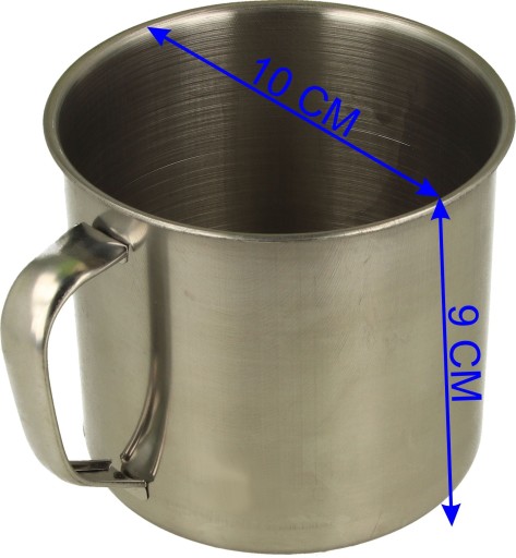 KOVOVÝ HRNČEK NA VOSK, 0,5L