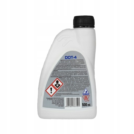 Brzdová kvapalina pre brzdové a spojkové systémy ORLEN OIL DOT-4 500ML