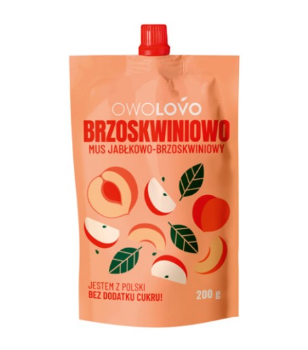 OWOLOVO 100% jablkovo-broskyňová pena 200 g