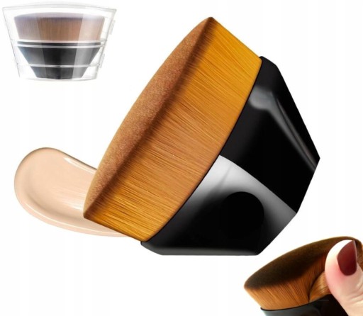 Soft Dense Brush pre tekutý podkladový make-up Jednotný tekutý štetec