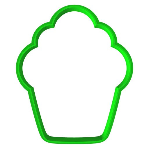 Vykrajovač na perníčky TUČNÝ ŠTVRTOK Cupcake muffin 8cm