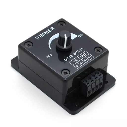 LED STMÍVAČ PWM regulátor 12V-24V 8A 96W