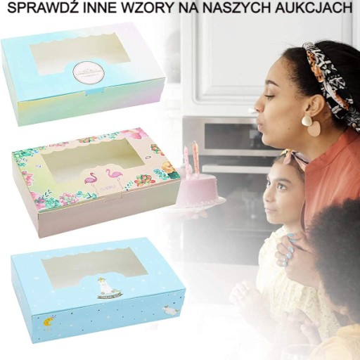 4x Obdĺžnikový box s okienkom na svadobnú tortu