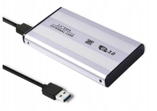 2,5' DISK OHRNUTIE SATA USB 3.0 HDD BAY SILVER