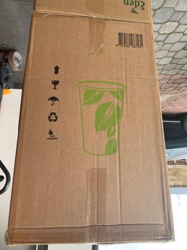Ekologické poháre PLA, nulový plast, 250 ml, a'50