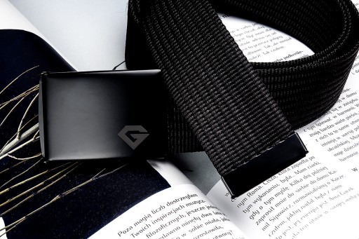 Pánsky čierny priedušný opasok na nohavice 115CM GRACIO WIDE