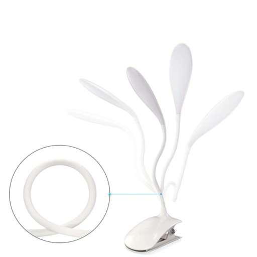 STOLNÁ LAMPA NA ČÍTANIE NÁHRADNÁ, OHÝBATEĽNÁ LED DRŽADLO s USB KLIPOM
