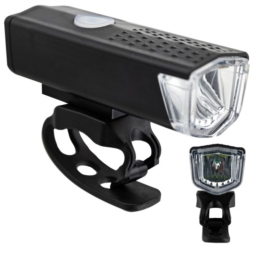 BICYKELOVÁ LAMPA 300 lm biele svetlo predné osvetlenie do držiaka na bicykel