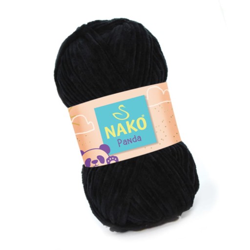 Nako Panda 3087 čierna (plyšová)