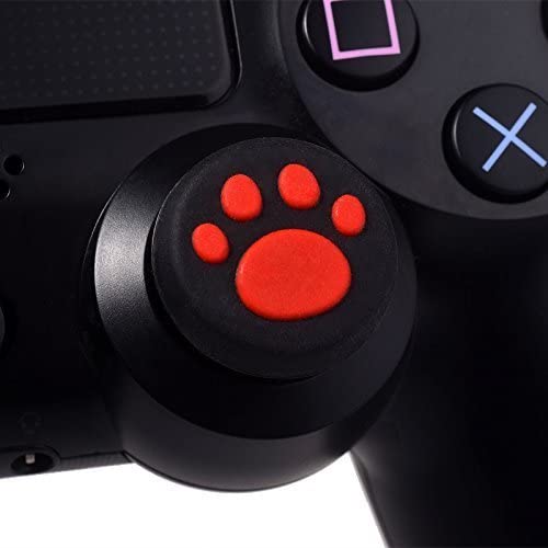 2x silikónový kryt na podložku PS5 (červený)