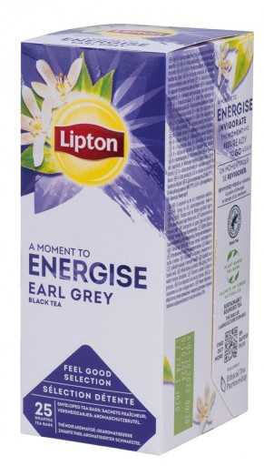 LIPTON Energize čaj Earl Grey 25 vrecúšok