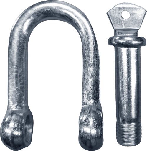 Pozinkovaný kovový strmeň v tvare U, rovný - 10 mm, do 300 kg
