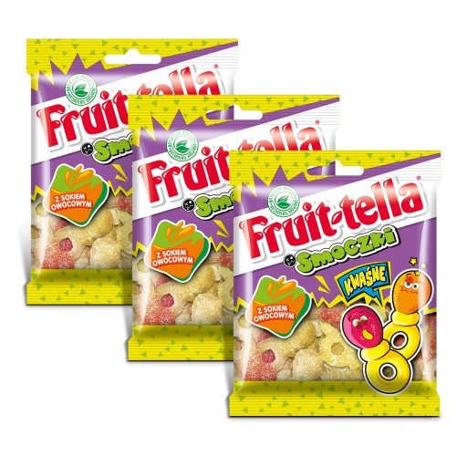 Fruittella cumlíky kyslé želé s ovocnou šťavou 90g x3