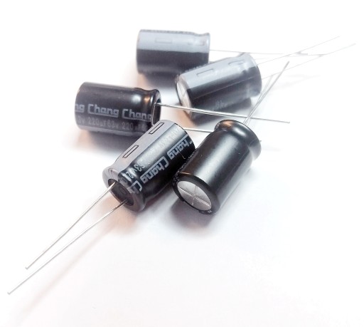 KONDENZÁTOR 220uF-63V RL10x16/ 105C HUAWEI ELECTRONIC 5-PCS
