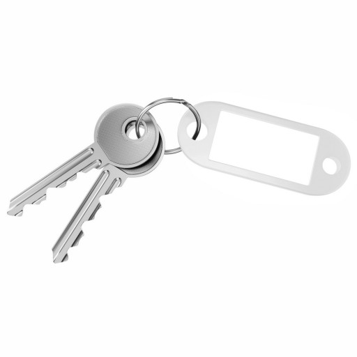 Identifikátory 009023 D.PRÍVESOK KĽÚČA RECT WHITE 10 ks