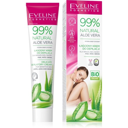 EVELINE DEP.D/dep krém 125ml 99% Aloe Vera ruky/č.