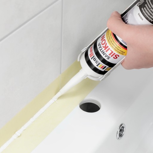 ISOLBAU Sanitárny silikón Biely 300 ml