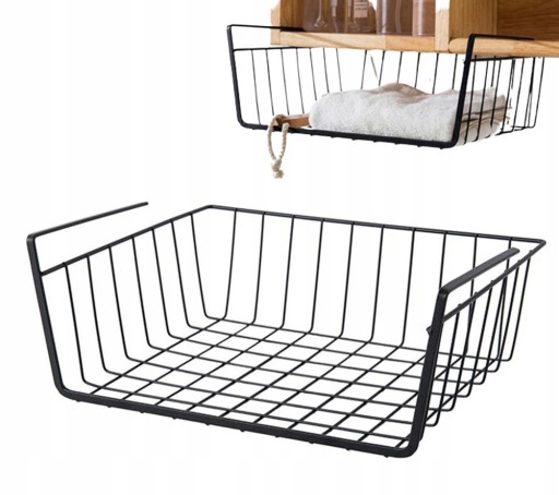 MALÝ KOŠÍK ZAVESENÝ POD POLIČOU ORGANIZÁTOR KOŠÍK 31x22x12 cm