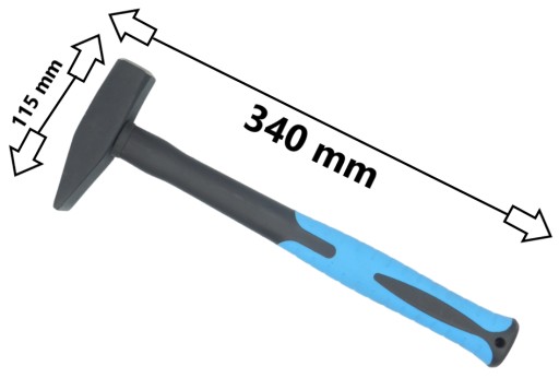 Zámočnícke kladivo 500g sklolaminátové kladivá