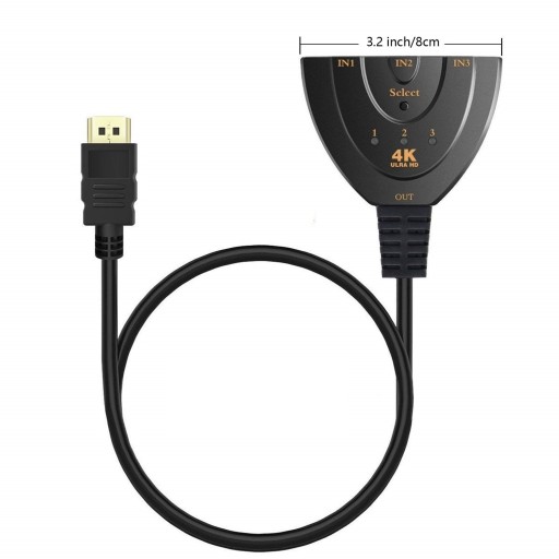 SWITCH 3-v-1 HDMI Splitter 3D 4K 2K HDCP Wwa