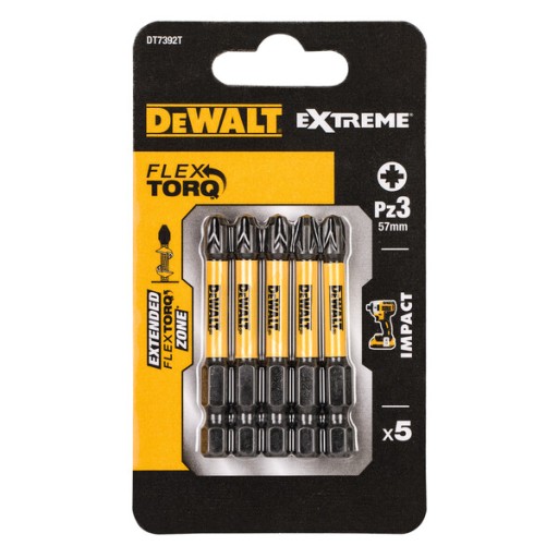 NÁRAZOVÝ BIT DEWALT PZ3x50 5 ks. EXTRÉMNY IMPAC