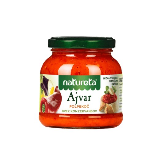 Ajvar pikantná, papriková pasta 290g Natureta