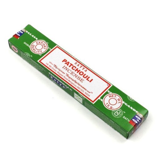 Satya pačuli vonné tyčinky (vôňa, tyčinky, 15g)
