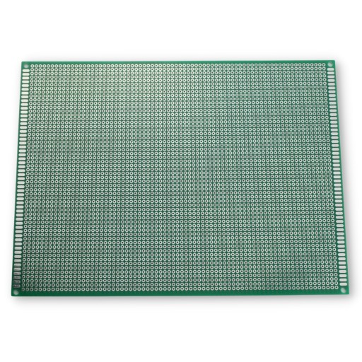 Prototyp DPS 15x20 cm, jednostranný, 4218 otvorov, potlač 2,54 mm