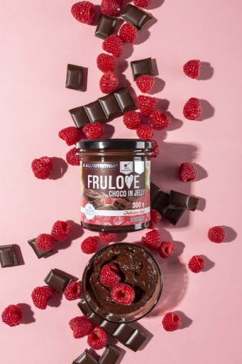 ALLNUTRITION FRULOVE CHOCO V ŽELÉ MALINOVEJ 300G