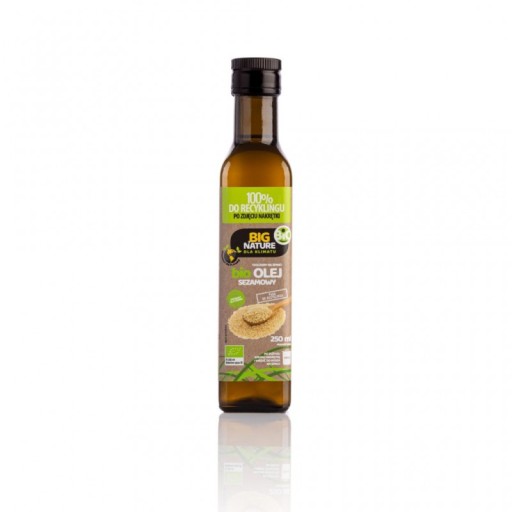 Big Nature Bio sezamový olej 250ml lisovaný za studena