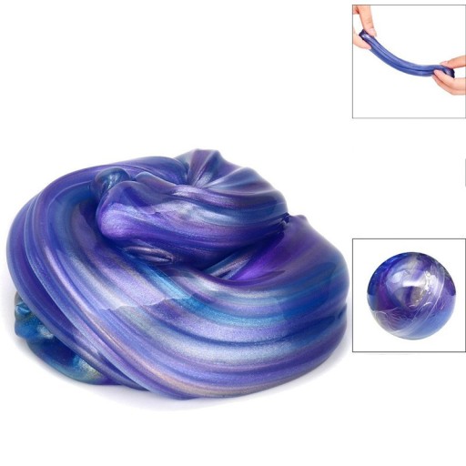 Krištáľová guľa SLIME SENSORY HROMADNÁ RAINBOW GALAXY