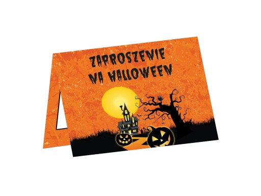 Pozvánky na Halloween Haunted House 6 ks