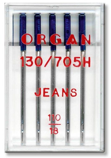 Poloploché riflové ihlice Organ Jeans, hrúbka 110