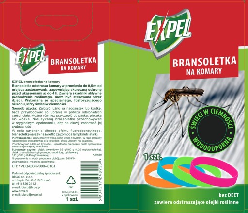 Čelenka EXPEL MOSQUITO pre deti 0% DEET