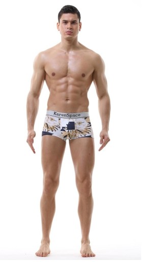SEXY PÁNSKE JEMNÉ VZOROVANÉ BOXERKY XL