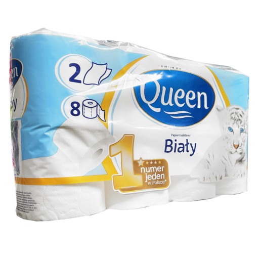 Queen toaletný papier neparfumovaný 8 ks.