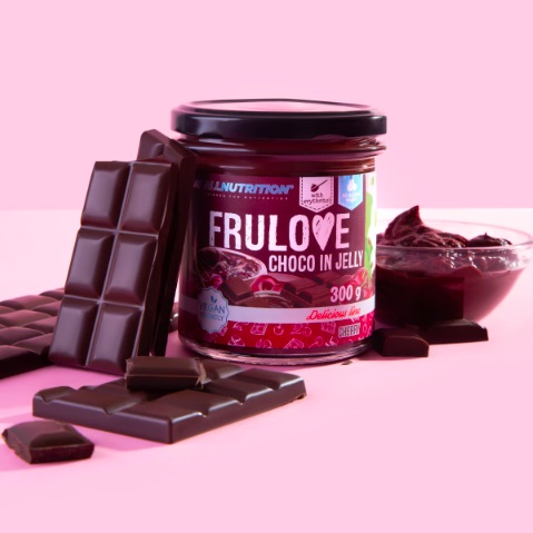 FRULOVE CHOCO V ŽELÉ Višňovom džeme 300G BEZ CUKRU