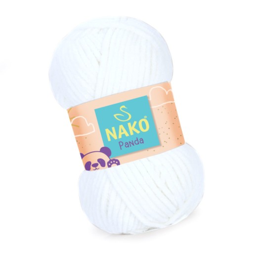 Nako Panda 208 biela (plyšová)